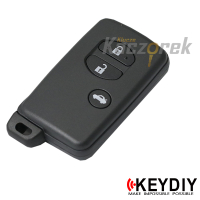 Keydiy 803 - TDB03-3 (Black) - surový klíč - dálkový ovladač